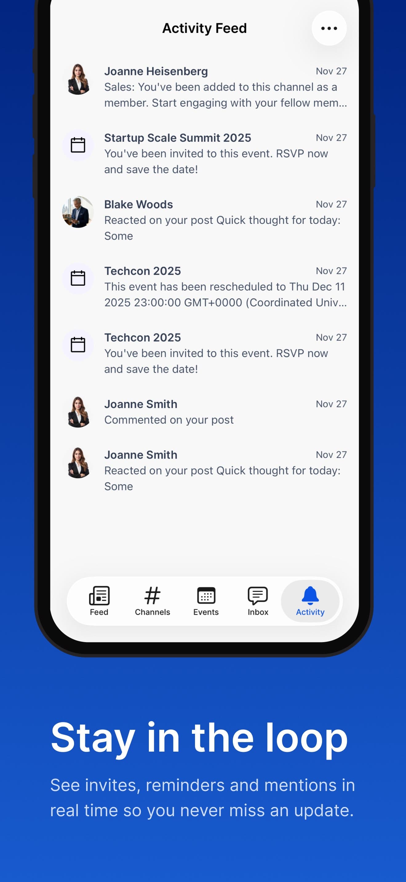 ChamberedIN mobile events
