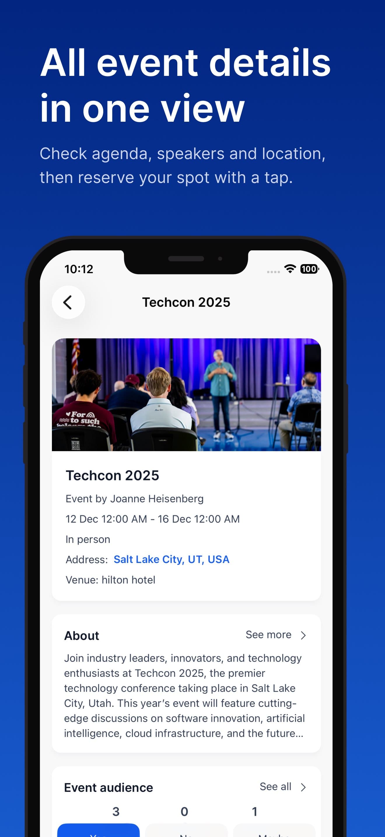 ChamberedIN mobile profile